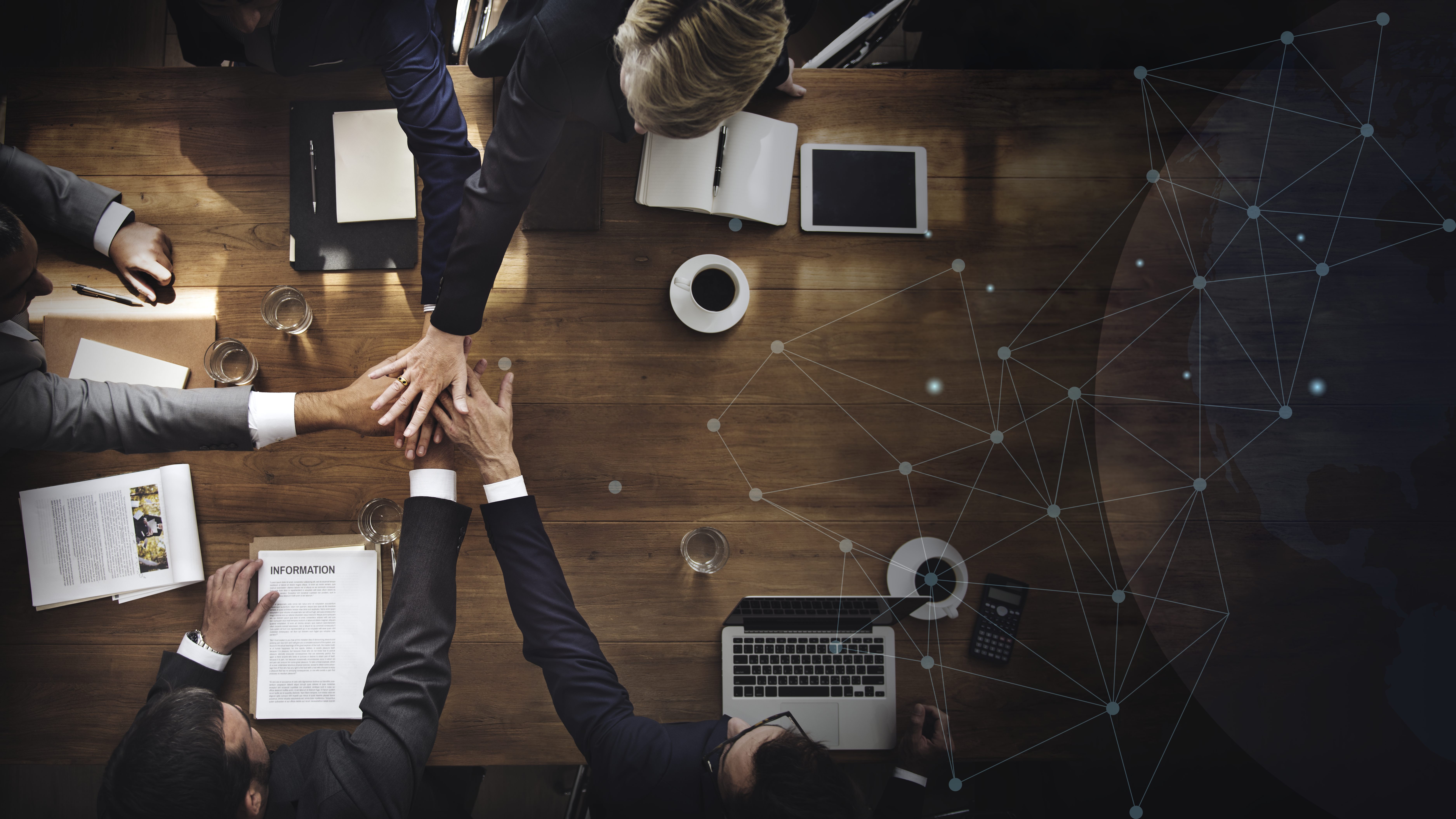 Professional real estate team collaborating